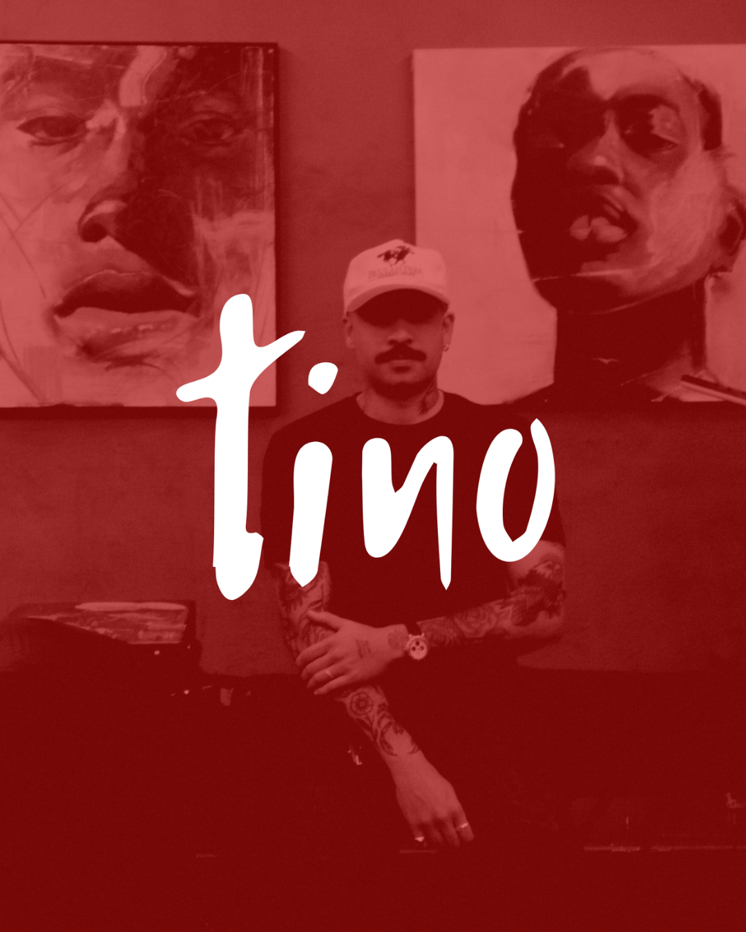 Tino no estúdio